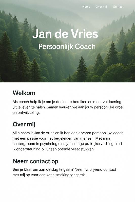 website met AI